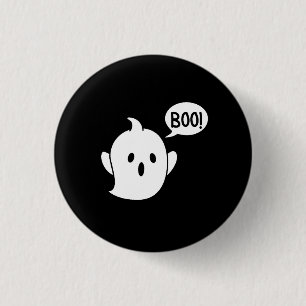 Badge Rond 2,50 Cm Halloween fantôme mignon