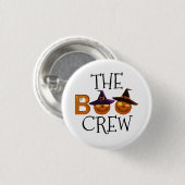 Badge Rond 2,50 Cm Halloween L'Illustration Boo Crew (Devant & derrière)