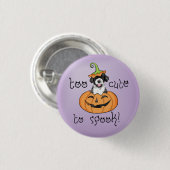 Badge Rond 2,50 Cm Halloween PWD (Devant & derrière)