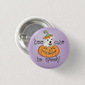 Badge Rond 2,50 Cm Halloween Westie (Devant & derrière)