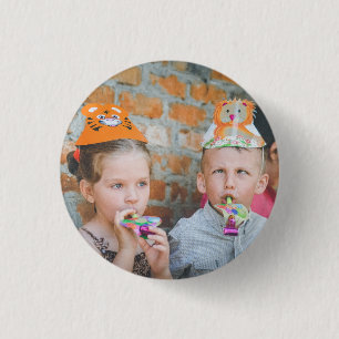 Badge Rond 2,50 Cm HAMbWG - Bouton Carré - Enfant de fête d'anniversa