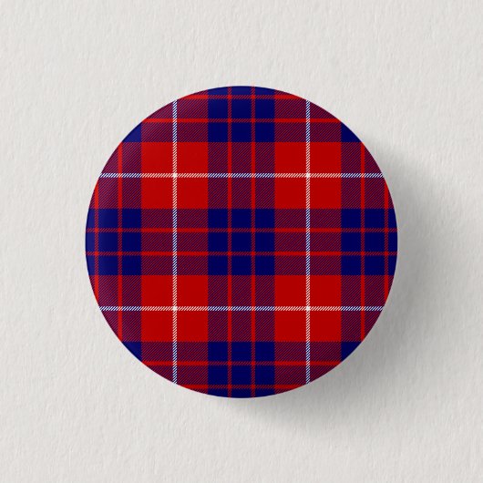 Badge Rond 2,50 Cm Hamilton tartan rouge bleu violet plaid (Devant)