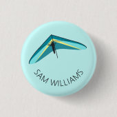 Badge Rond 2,50 Cm Hang Gliding (Devant)