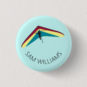Badge Rond 2,50 Cm Hang Gliding