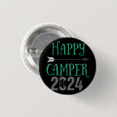 Badge Rond 2,50 Cm Happy Camper (Devant & derrière)