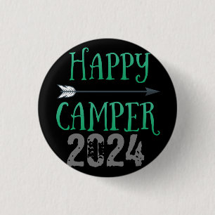 Badge Rond 2,50 Cm Happy Camper