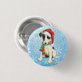 Badge Rond 2,50 Cm Happy Howliday Smooth Fox Terrier (Devant & derrière)