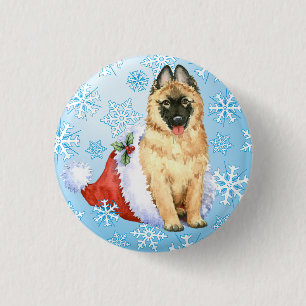 Badge Rond 2,50 Cm Happy Howlidays Belge Tervuren