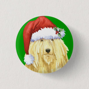 Badge Rond 2,50 Cm Happy Howlidays Komondor