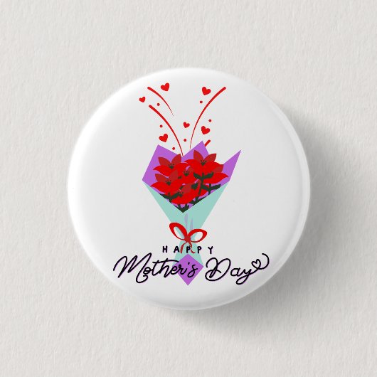 BADGE ROND 2,50 CM HAPPY MOTHER DAY GIFT (Devant)
