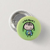 Badge Rond 2,50 Cm Harmony Pin par Smeople (Devant & derrière)