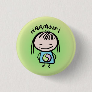 Badge Rond 2,50 Cm Harmony Pin par Smeople