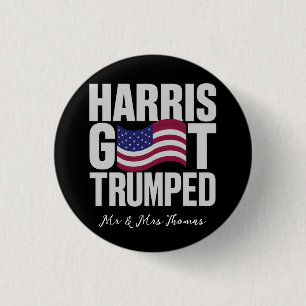 Badge Rond 2,50 Cm Harris A Été Trompé Sur L'Humour Politique Ultime