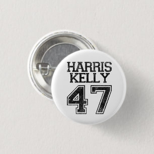 Badge Rond 2,50 Cm Harris Kelly 47e Président Élection 2024 Vintage