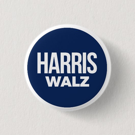 Badge Rond 2,50 Cm Harris Walz (Devant)