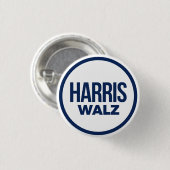 BADGE ROND 2,50 CM HARRIS WALZ 2024 (Devant & derrière)
