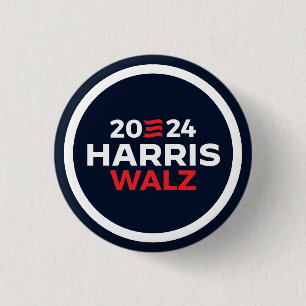 Badge Rond 2,50 Cm Harris Walz 2024