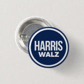 Badge Rond 2,50 Cm Harris Walz 2024 (Devant & derrière)