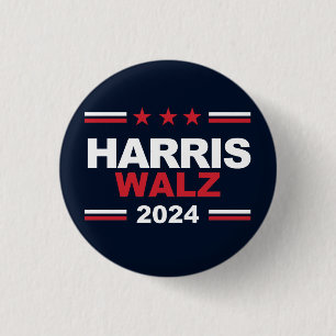 Badge Rond 2,50 Cm Harris Walz 2024