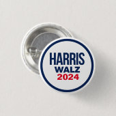BADGE ROND 2,50 CM HARRIS WALZ 2024 (Devant & derrière)