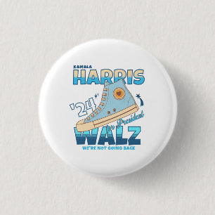 Badge Rond 2,50 Cm Harris Walz 2024 Nous n'allons pas revenir Sneaker