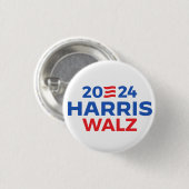 Badge Rond 2,50 Cm Harris Walz en 2024 (Devant & derrière)