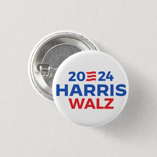 Badge Rond 2,50 Cm Harris Walz en 2024 (Devant & derrière)