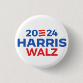 Badge Rond 2,50 Cm Harris Walz en 2024 (Devant)