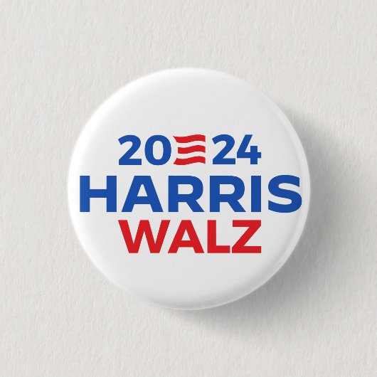 Badge Rond 2,50 Cm Harris Walz en 2024 (Devant)