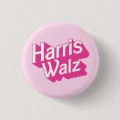 Badge Rond 2,50 Cm Harris Walz Pink (Devant)