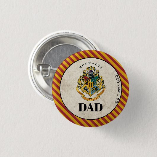 Badge Rond 2,50 Cm Harry Potter | Hogwarts Anniversaire Papa (Devant & derrière)
