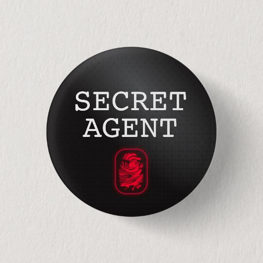 Badge Rond 2,50 Cm Haut agent secret / agent secret / classifié (Devant)