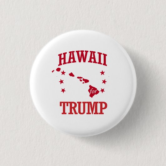 BADGE ROND 2,50 CM HAWAÏ POUR DONALD TRUMP (Devant)