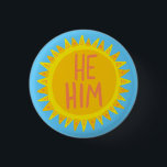 Badge Rond 2,50 Cm HE / HIM Pronouns Sunshine Pride handlettré<br><div class="desc">Décorez votre tenue avec ce bouton d'art cool. Ça fait un grand cadeau ! Vous pouvez le customiser et ajouter du texte. Consultez ma boutique pour plus de couleurs et de motifs ! Faites-moi savoir si vous aimeriez quelque chose de personnalisé aussi.</div>