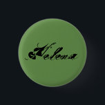 Badge Rond 2,50 Cm Helena de cursiv affligé par émission de TV noire<br><div class="desc">Helena est un caractère du noir d'orphelin d'exposition de TV. Police cursive affligée</div>
