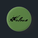 Badge Rond 2,50 Cm Helena de cursiv affligé par émission de TV noire<br><div class="desc">Helena est un caractère du noir d'orphelin d'exposition de TV. Police cursive affligée</div>