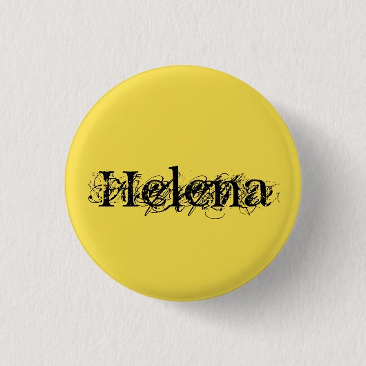 Badge Rond 2,50 Cm Helena, du noir d'orphelin d'exposition, distresse (Devant)