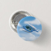 Badge Rond 2,50 Cm Hélicoptère de police (Devant & derrière)