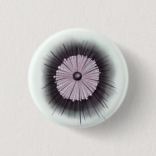 Badge Rond 2,50 Cm Heliozoa Microbe Microbiologie Art numérique (Devant)