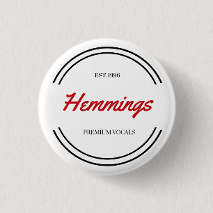 Badge Rond 2,50 Cm "Hemmings "