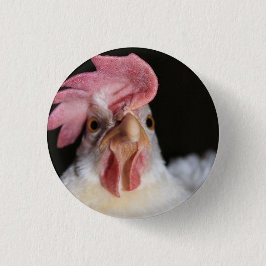 Badge Rond 2,50 Cm Hen (Devant)