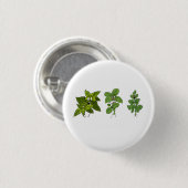 Badge Rond 2,50 Cm Herbes, thème herbes (Devant & derrière)