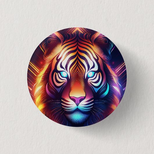 Badge Rond 2,50 Cm Heure du tigre ! (Devant)