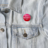 Badge Rond 2,50 Cm Heureuse Sainte-Valentin (En situation)