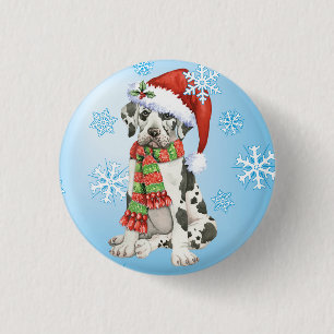 Badge Rond 2,50 Cm Heureux Howliday Great Dane