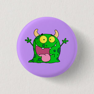 Badge Rond 2,50 Cm Heureux mignon de bande dessinée comique drôle d