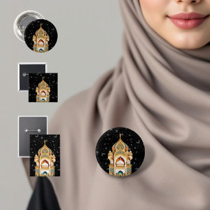 Badge Rond 2,50 Cm heureux Ramadan