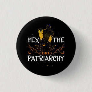 Badge Rond 2,50 Cm Hex Le Patriarcat Féminisme Égalité des sexes Femm