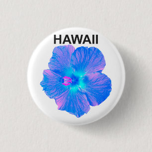 Badge Rond 2,50 Cm Hibiscus d'Hawaï