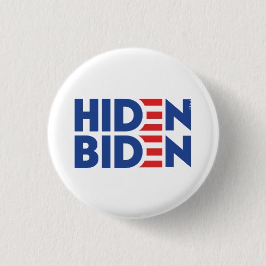 Badge Rond 2,50 Cm Hiden Biden (Devant)